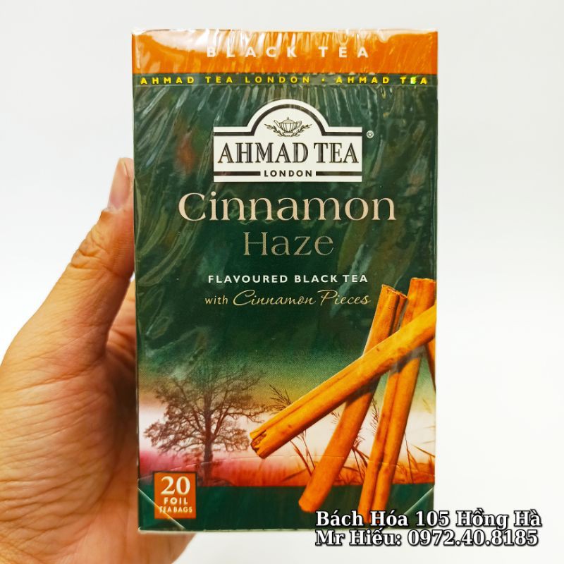 [T11/2024] Trà Ahmad Tea vị Quế hộp 20 gói