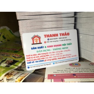 Combo 200 thẻ nhựa (thẻ vip, thẻ xe, thẻ nhân viên)