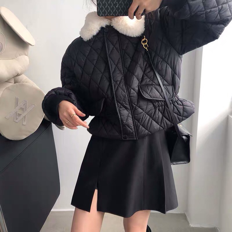 [ÁO KHOÁC NỮ] Áo Phao Nữ Trám Cổ Lông Siêu Nhẹ Có Ảnh Thật Kèm Video | BigBuy360 - bigbuy360.vn