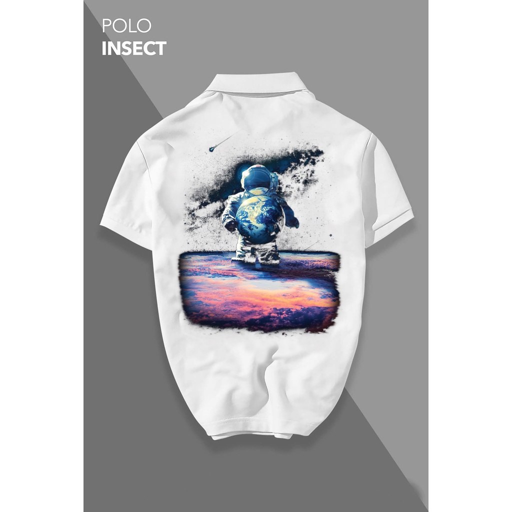 Áo thun Polo Hình Phi Hành Gia - Vải Cao Cấp Bigsize