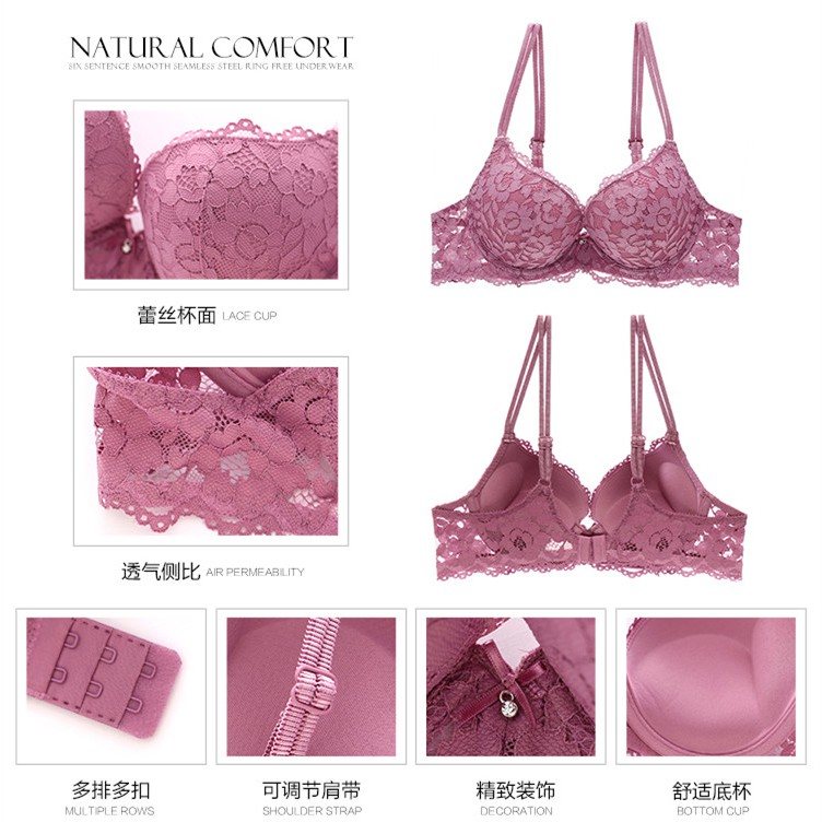 Bộ đồ lót phối ren VARSBABY kiểu dáng quyến rũ thời trang