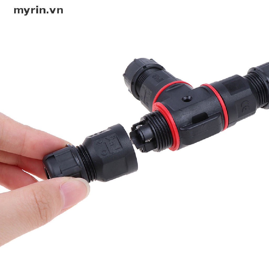 Set 2 Đầu Nối Dây Cáp Chống Thấm Nước 3p 4p Tiện Dụng