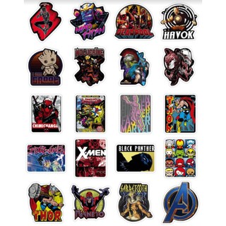 Set 100 tem dán - Marvel