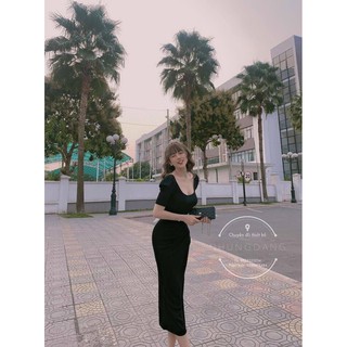 Đầm Body Cổ Vuông Hót Trend