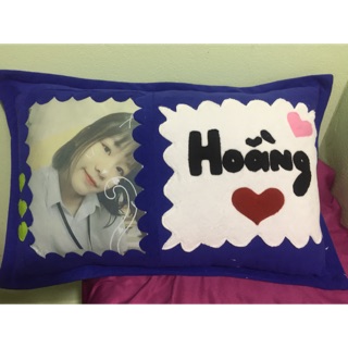 Gối handmade in ảnh theo yêu cầu ( quà tặng valentine)