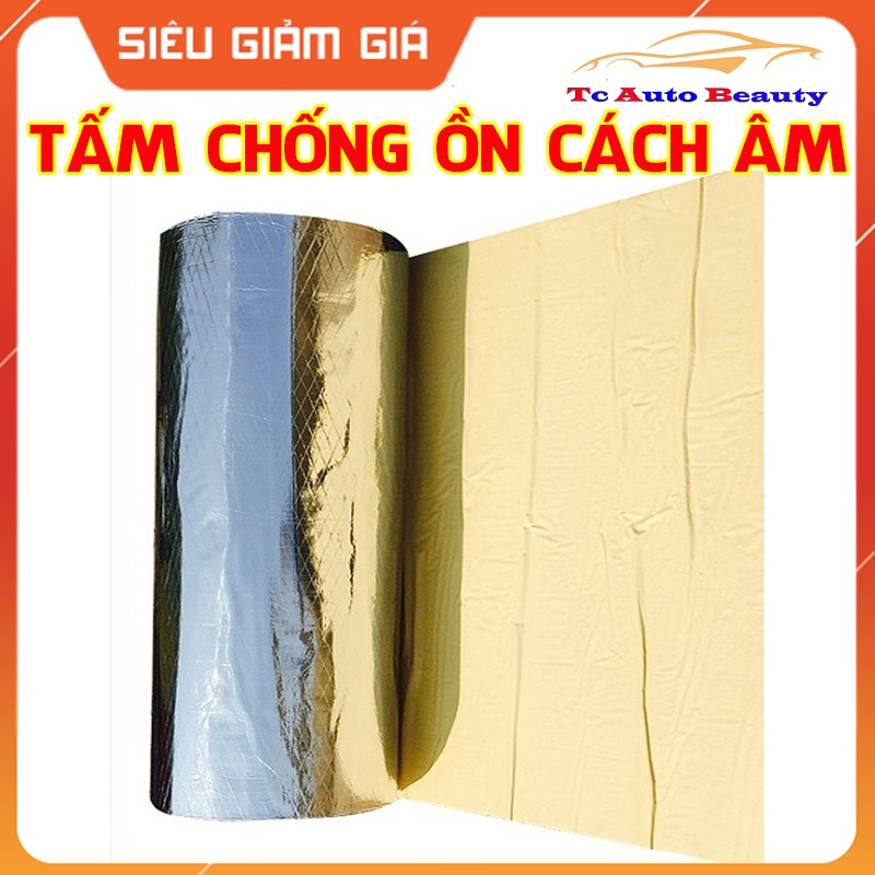 Tấm chống ồn cách âm ô tô,tấm cách âm chống ồn xe hơi có keo dán sẵn tiện lợi kích thước dài 1m rộng 1m dày 10mm-TC Auto