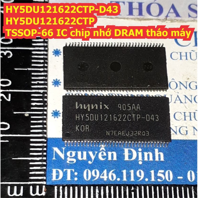 2 con HY5DU121622CTP-D43 HY5DU121622CTP 121622 TSSOP-66 IC chip nhớ DRAM tháo máy kde8162