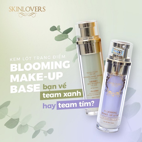 Kem lót Skinlovers Blooming siêu mịn, đều màu da (Violet) Hàn Quốc 400ml - Hàng chính hãng