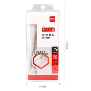 Bộ thước kẻ học sinh(4 món)