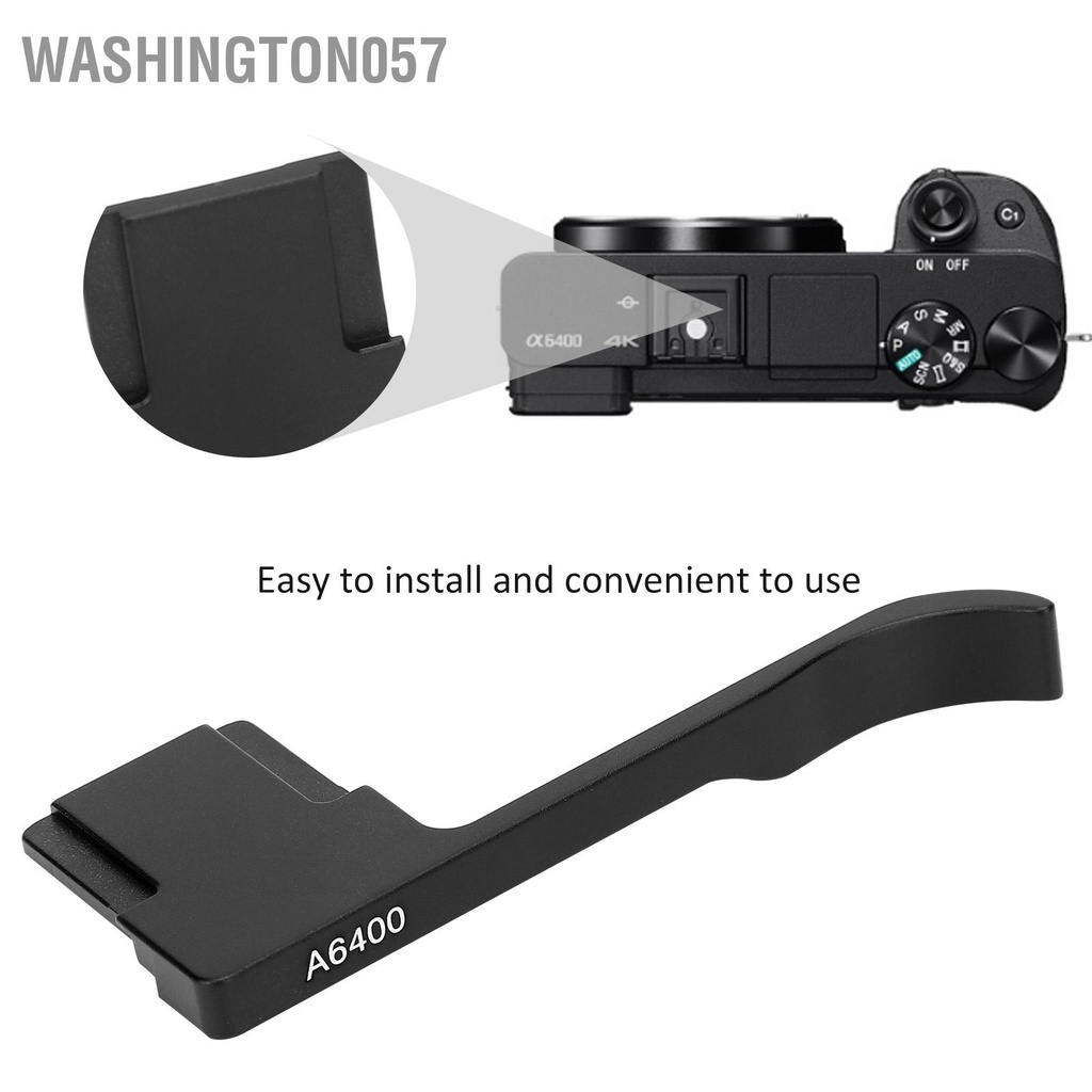 Hình ảnh Washington057 Kim loại Ngón tay cái lên Grip Phần còn lại Máy ảnh Tay cầm Giày lạnh cho Sony A6400 #7
