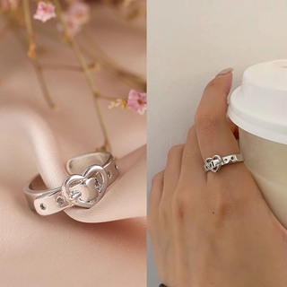 Nhẫn hợp kim hình trái tim sành điệu thời trang cho phái nữ