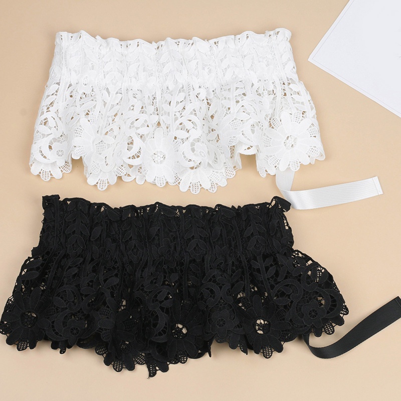 Áo Nịt Bụng Phối Ren Hoa Viền Xếp Nếp Quyến Rũ Cho Nữ