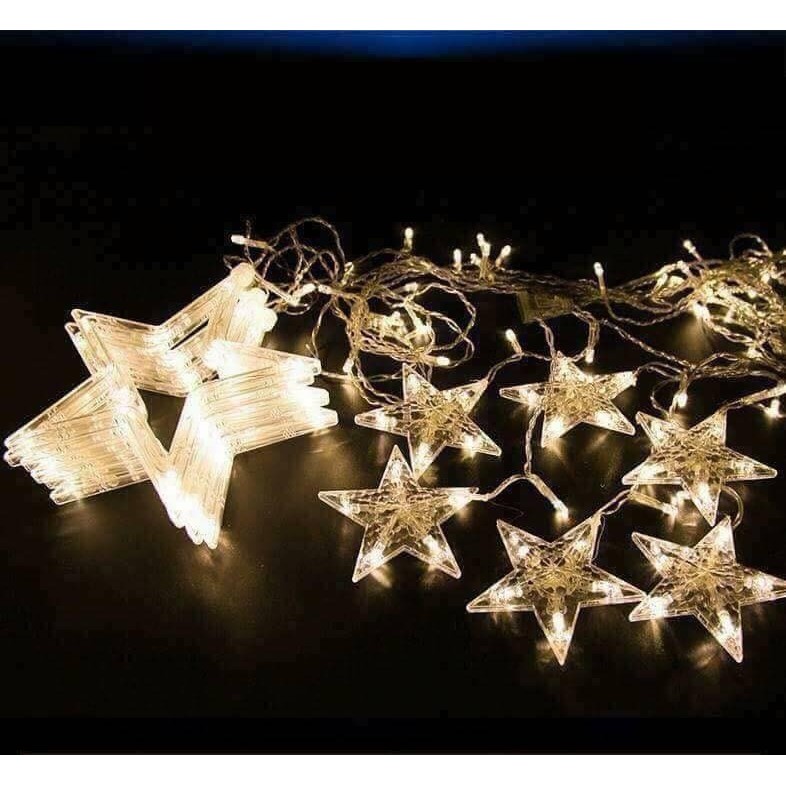 Bộ đèn led trang trí dạng mành hình ngôi sao