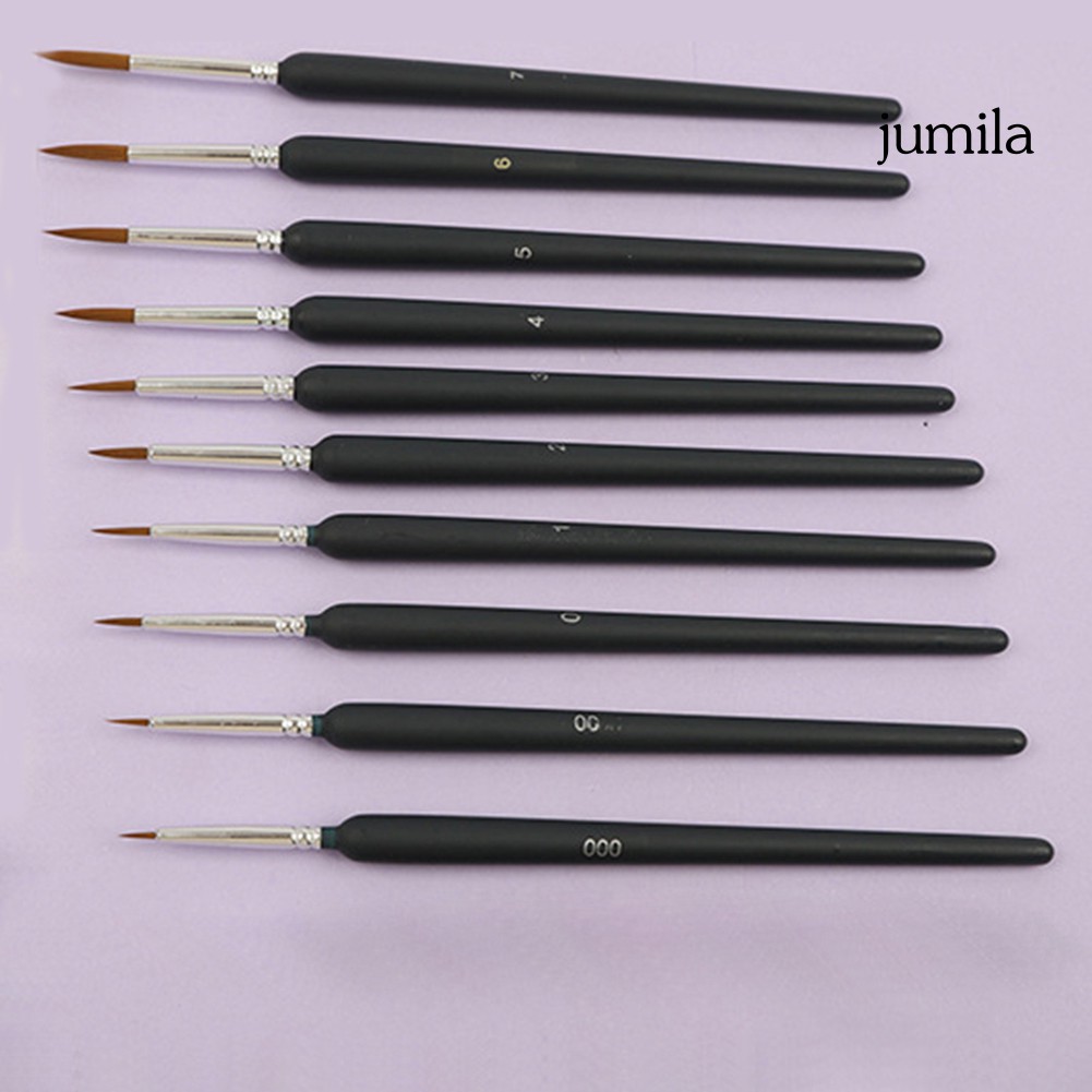 Set 9 / 10 Cọ Vẽ Màu Nước Chuyên Dụng