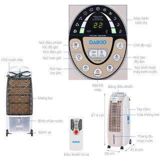 Máy làm mát không khí Daikio DK-1500B