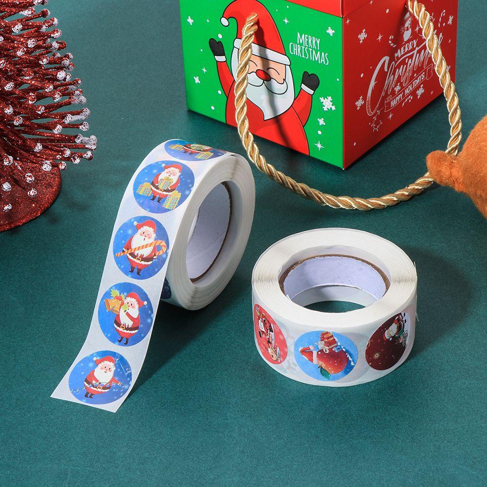 Cuộn 500 Miếng Dán Trang Trí Phong Bì Tiệc Cưới / Giáng Sinh