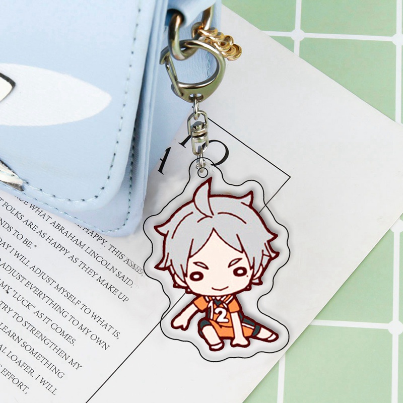 Móc Khóa Nhựa Acrylic Hình Nhân Vật Anime Haikyuu