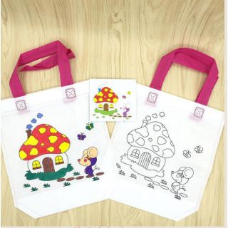 Túi vải tô màu, mỹ thuật cho bé