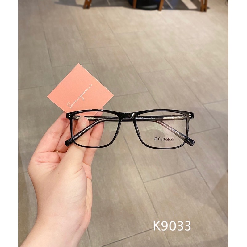 Gọng kính nhựa dẻo lõi sắt Hàn Quốc dáng vuông K9033