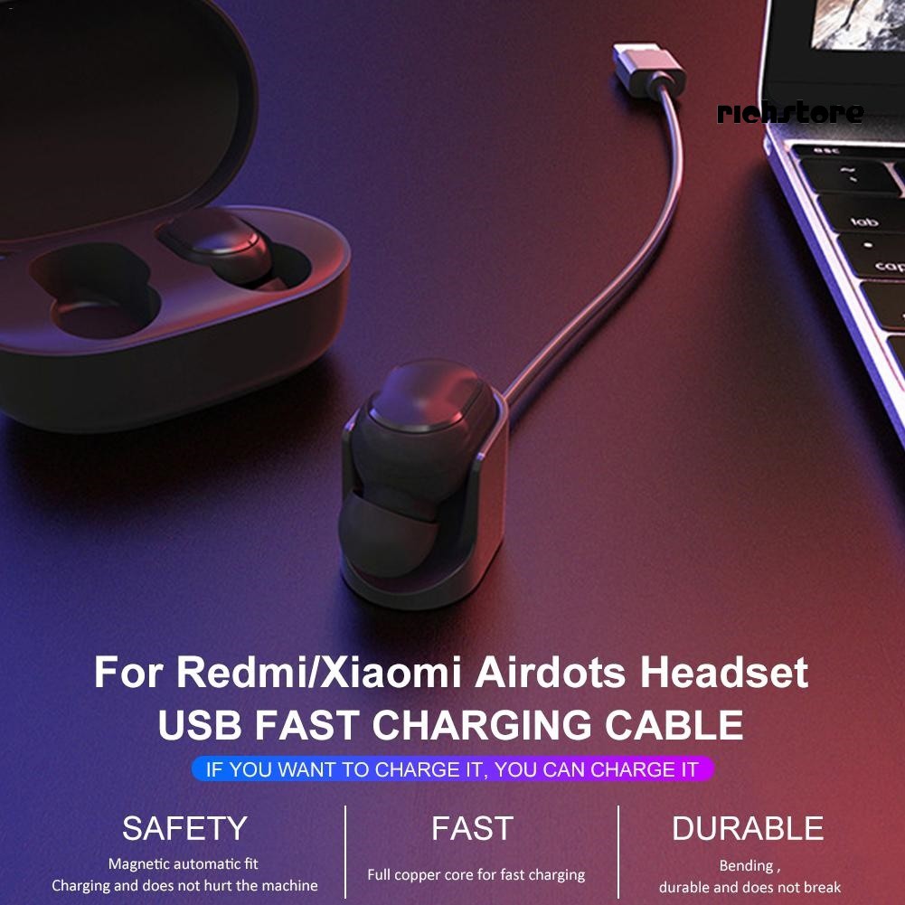 EJ_USB Wireless Bluetooth Headset Charging Cable for Xiaomi Airdots Youth Redmi