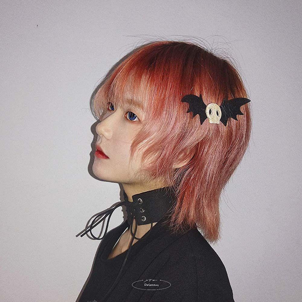 Epoch Kẹp Tóc Hình Đầu Lâu Phong Cách Punk Halloween Dễ Thương Dành Cho Nữ