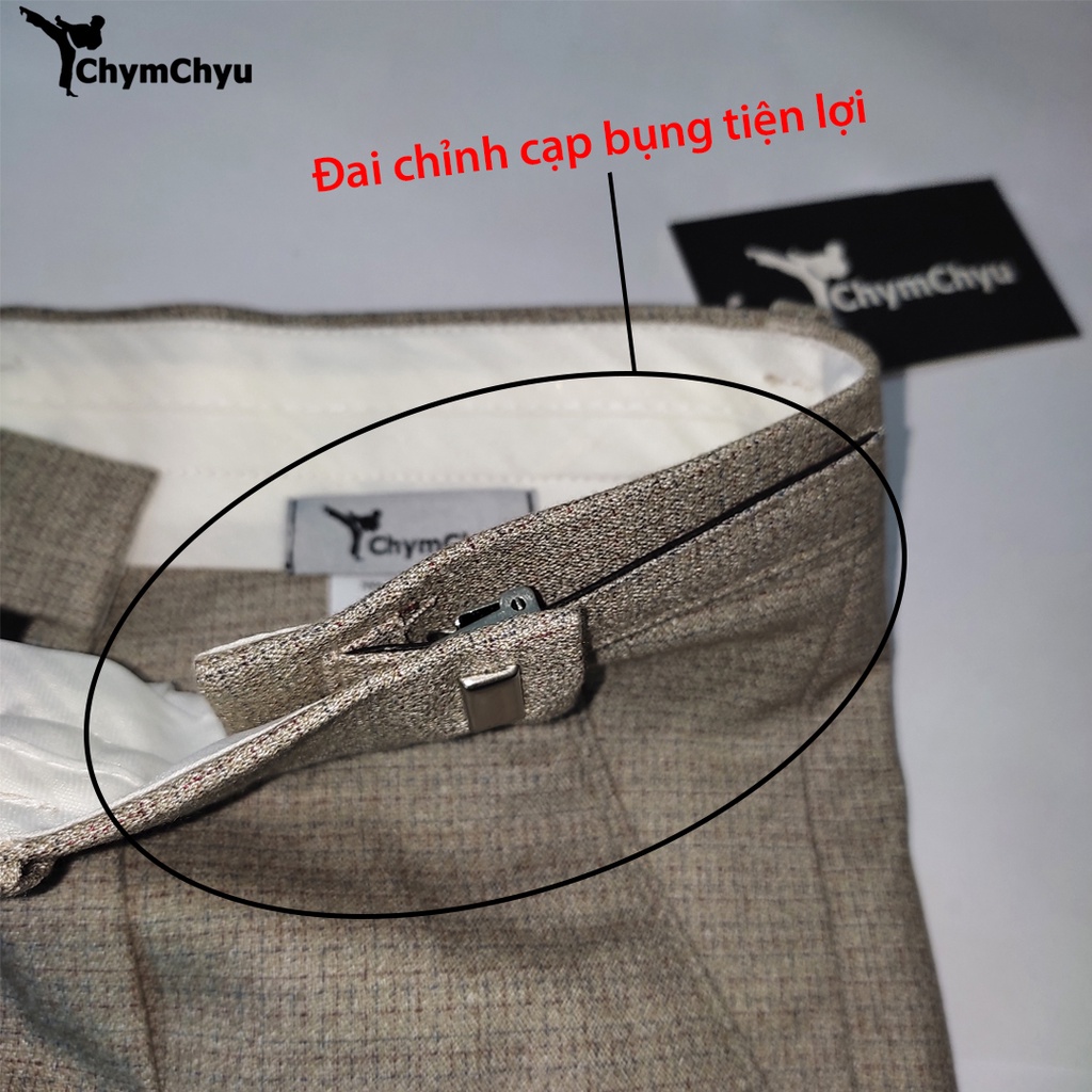 Quần Tây Nam Trung Niên Dáng Suông ChymChyu Cao Cấp Cho Người Trung Tuổi Màu Bạc