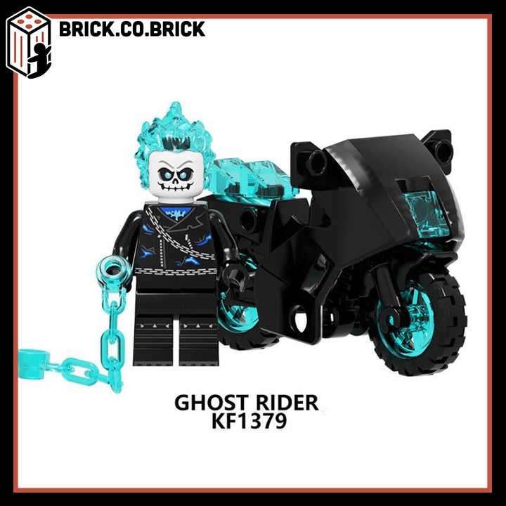 Ghost Rider - Ma tốc độ- Đồ chơi lắp ráp - Mô hình minifig và non lego siêu anh hùng - Super Heroes kèm xe cực chất