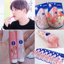 Son dưỡng Nivea Flavor Lip Delicious Drop Nhật Bản - son dưỡng không màu mùi đào, táo - 3.5g