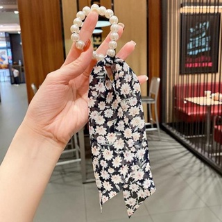 [TIỆM ĐÀO] CỘT TÓC SCRUNCHIES NGỌC HOA NHÍ VOAN LỤA