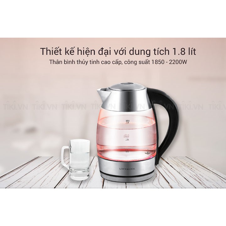 ẤM ĐUN SIÊU TỐC THỦY TINH CÓ ĐIỀU CHỈNH NHIIỆT ĐỘ EJK341 (1.8L) - BH 12 THÁNG