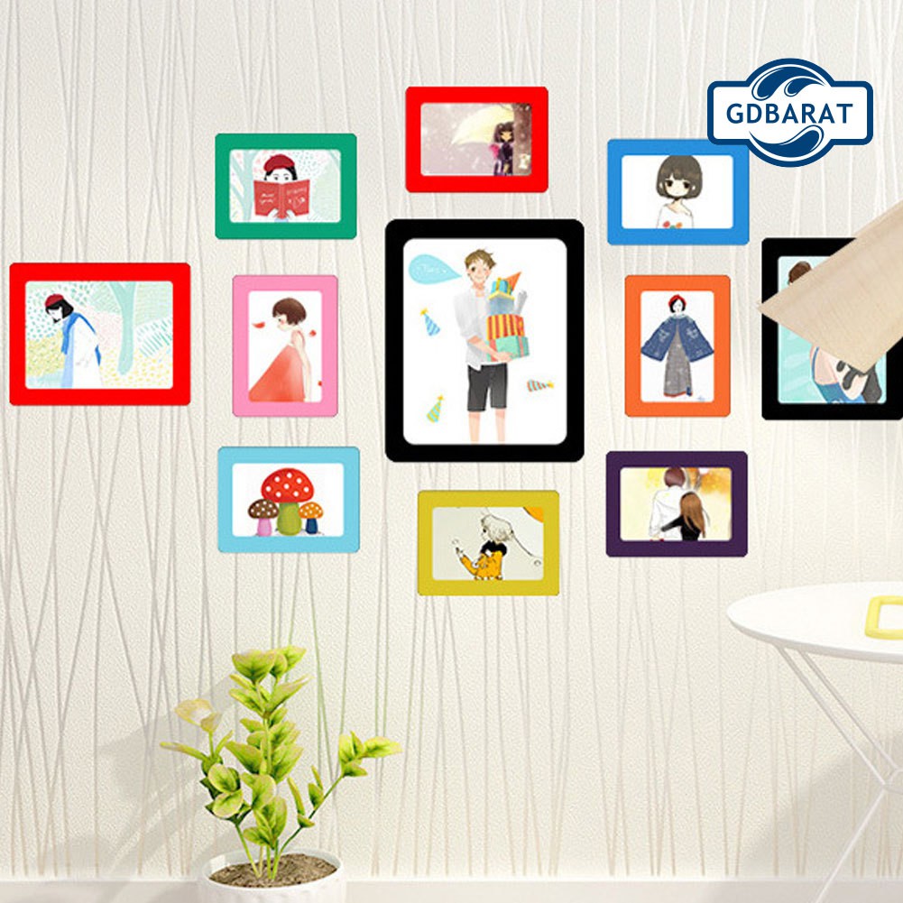 Khung Ảnh Nam Châm Hít Tủ Lạnh Thiết Kế Hình Chữ Nhật Độc Đáo Tiện Dụng