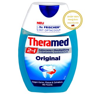 Kem đánh răng kết hợp nước xúc miệng Theramed Original 2in1 - Hàng Đức 100%