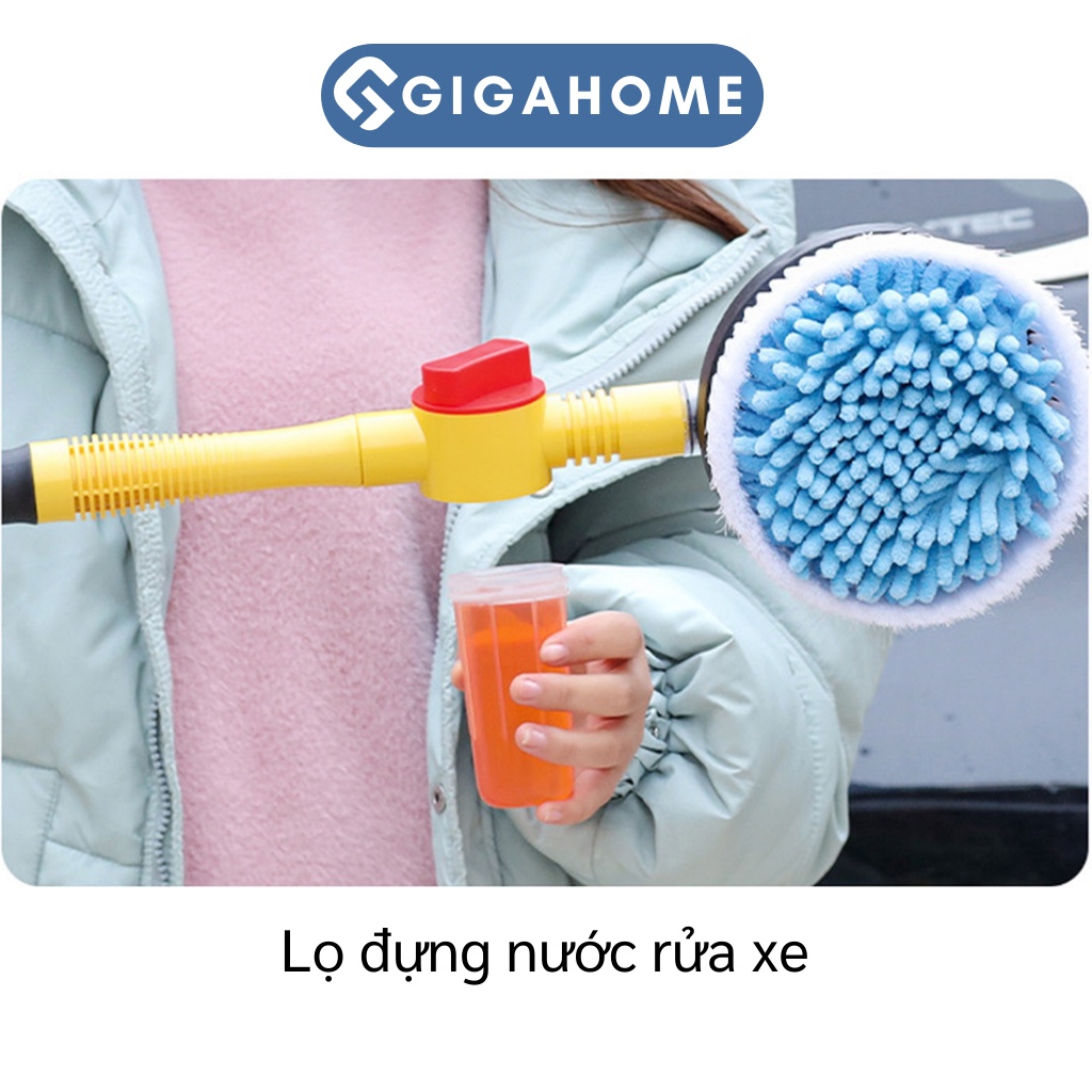 Bộ Vòi Cọ Kết Hợp Bàn Chải Rửa Xe Ô Tô Tự Xoay 360 Độ GIGAHOME Tự Tạo Bọt 10131