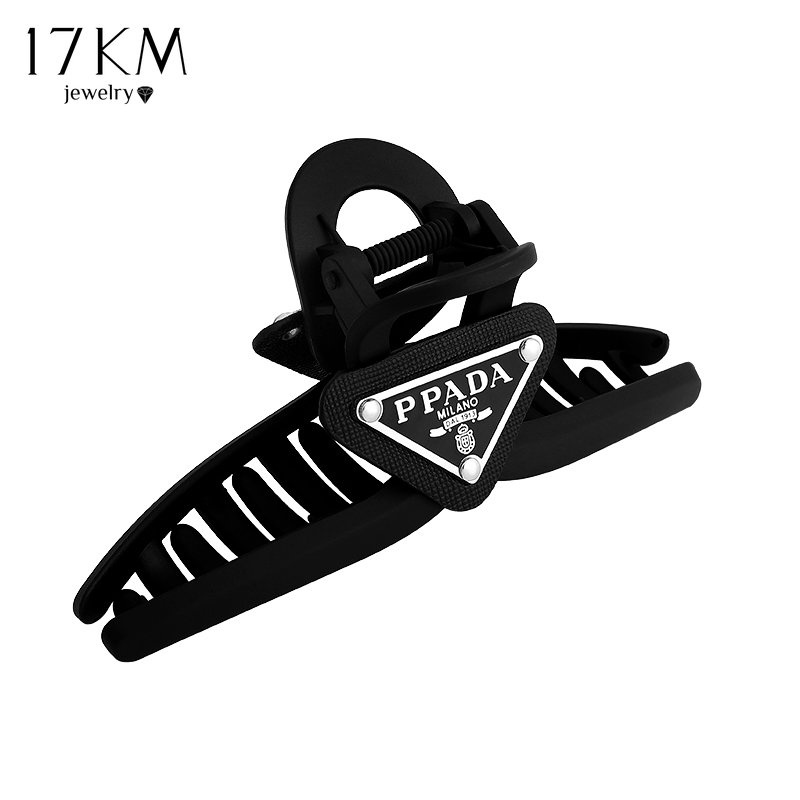 Kẹp tóc 17KM kích thước lớn chữ thập vuông bằng nhựa phong cách Hàn Quốc cho nữ