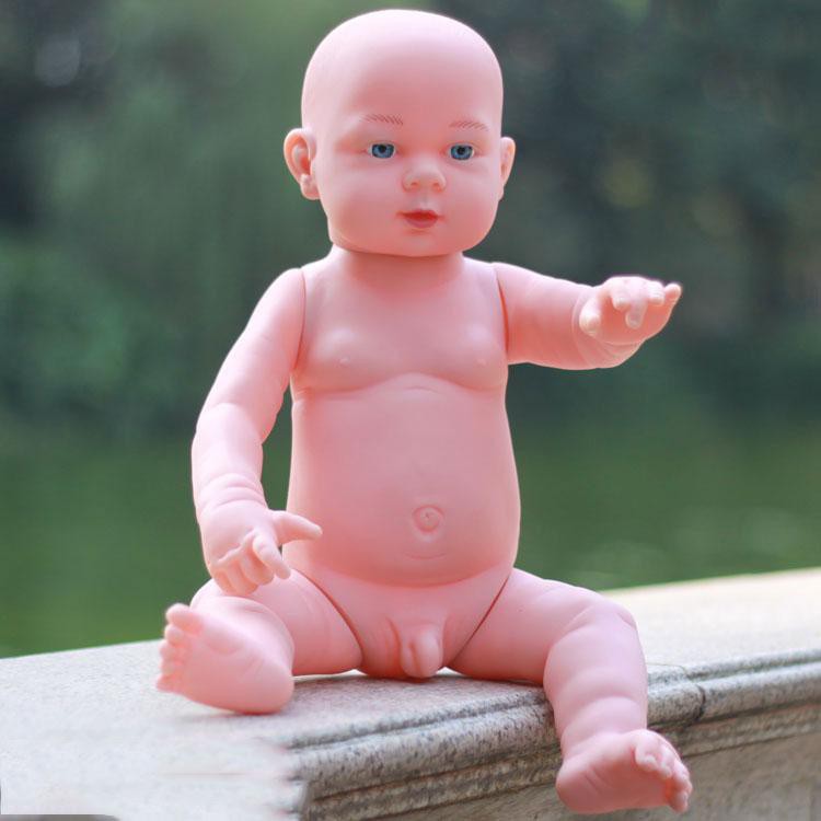 Búp Bê Mô Phỏng Em Bé Trai Sơ Sinh Silicone - Cao 41cm