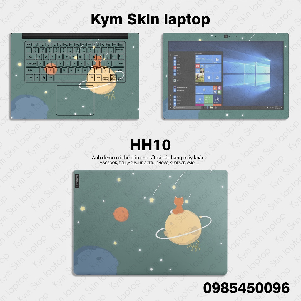 Skin Laptop in theo mẫu Khung Cảnh Thiên Nhiên - Cắt Sẵn Theo Kích Thước Từng Laptop