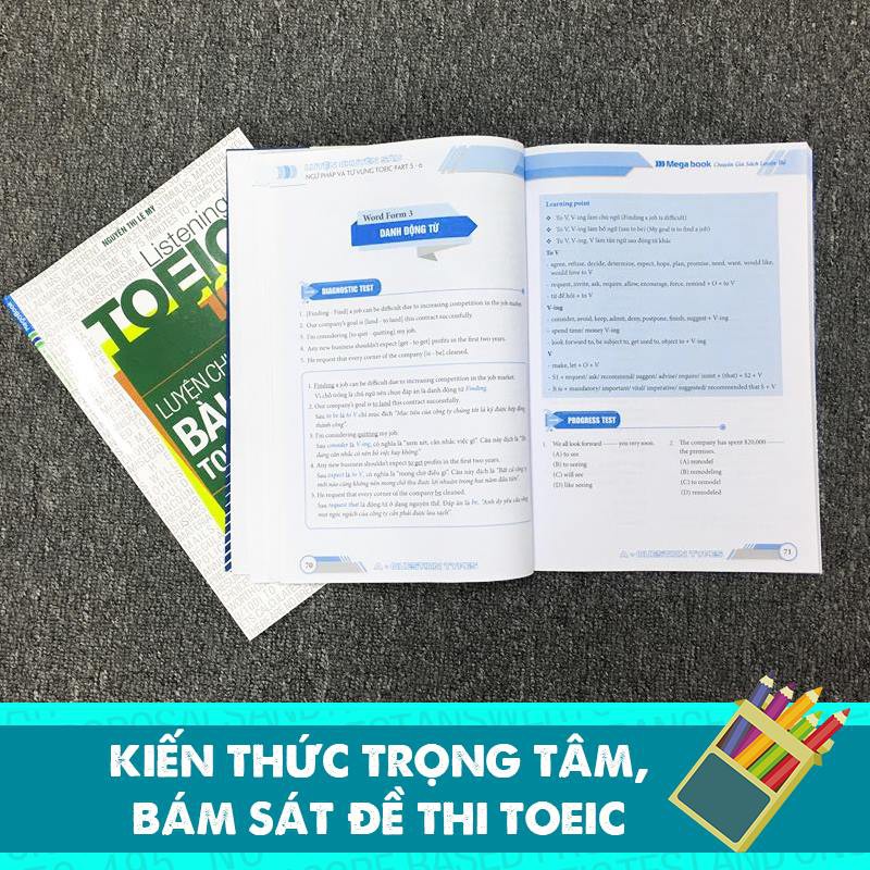 Sách Listening Toeic 100 – Luyện Chuyên Sâu Bài Nghe Toeic Hiệu Quả (Toeic Part 1-2-3-4)