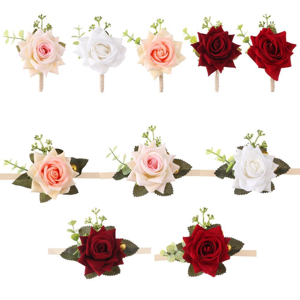 Vòng Đeo Tay Hoa Giả Trang Trí Đám Cưới Cho Cô Dâu