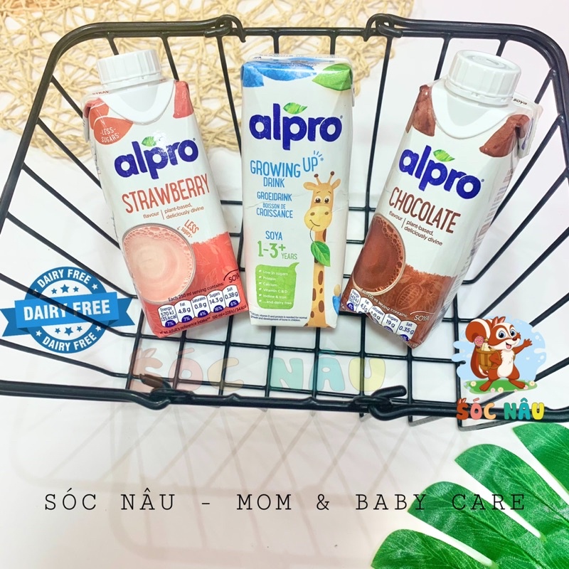 Sữa Đậu Nành Alpro Không Chứa Sữa Cho Bé Dị Ứng Đạm Bò Từ 1 Tuổi