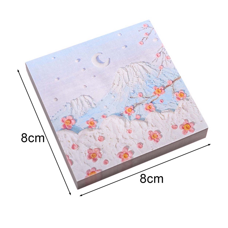 Giấy Ghi Chú Họa Tiết Tranh Sơn Dầu Đẹp Mắt note