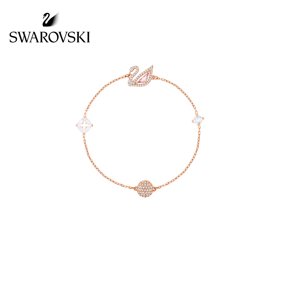 Vòng đeo tay đính đá swarovski kiểu thiên nga long lanh quyến rũ lãng mạn cá tính thời trang dành cho nữ