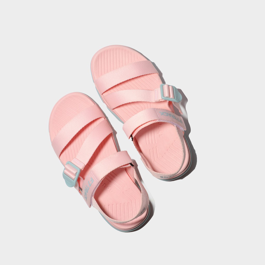 Giày Sandals Shondo F7 Track hồng phấn đế trắng F7T0071