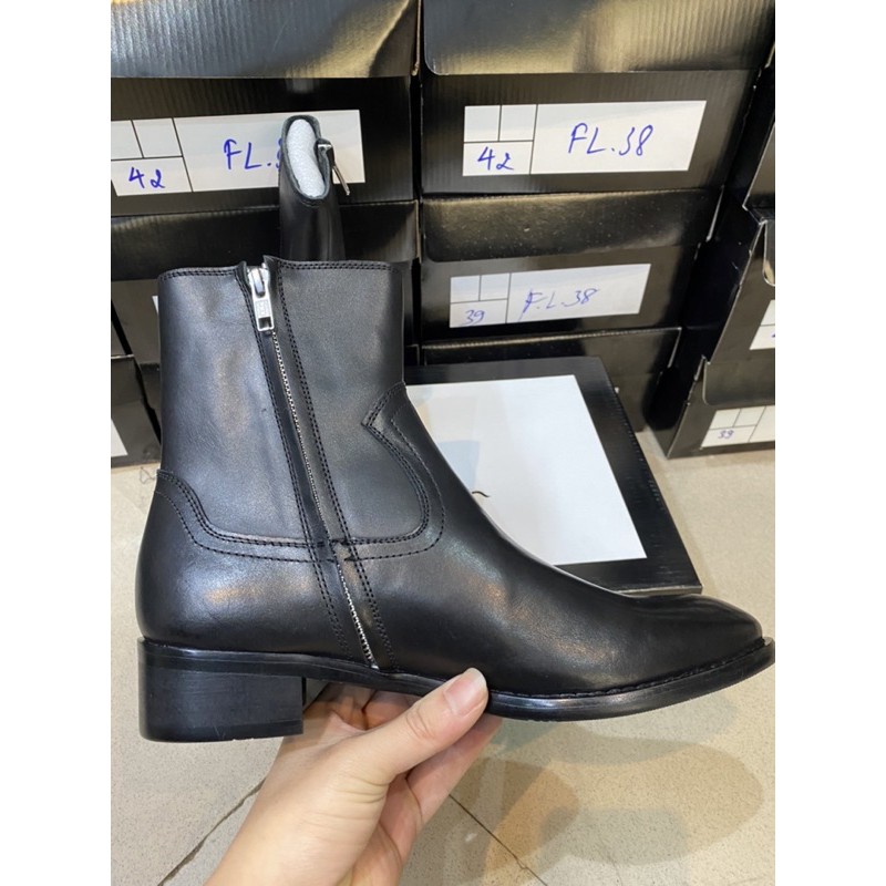 (ẢNH THẬT) ZIP BOOTS KÉO KHÓA DA BÒ - BẢO HÀNH 12 THÁNG | BigBuy360 - bigbuy360.vn