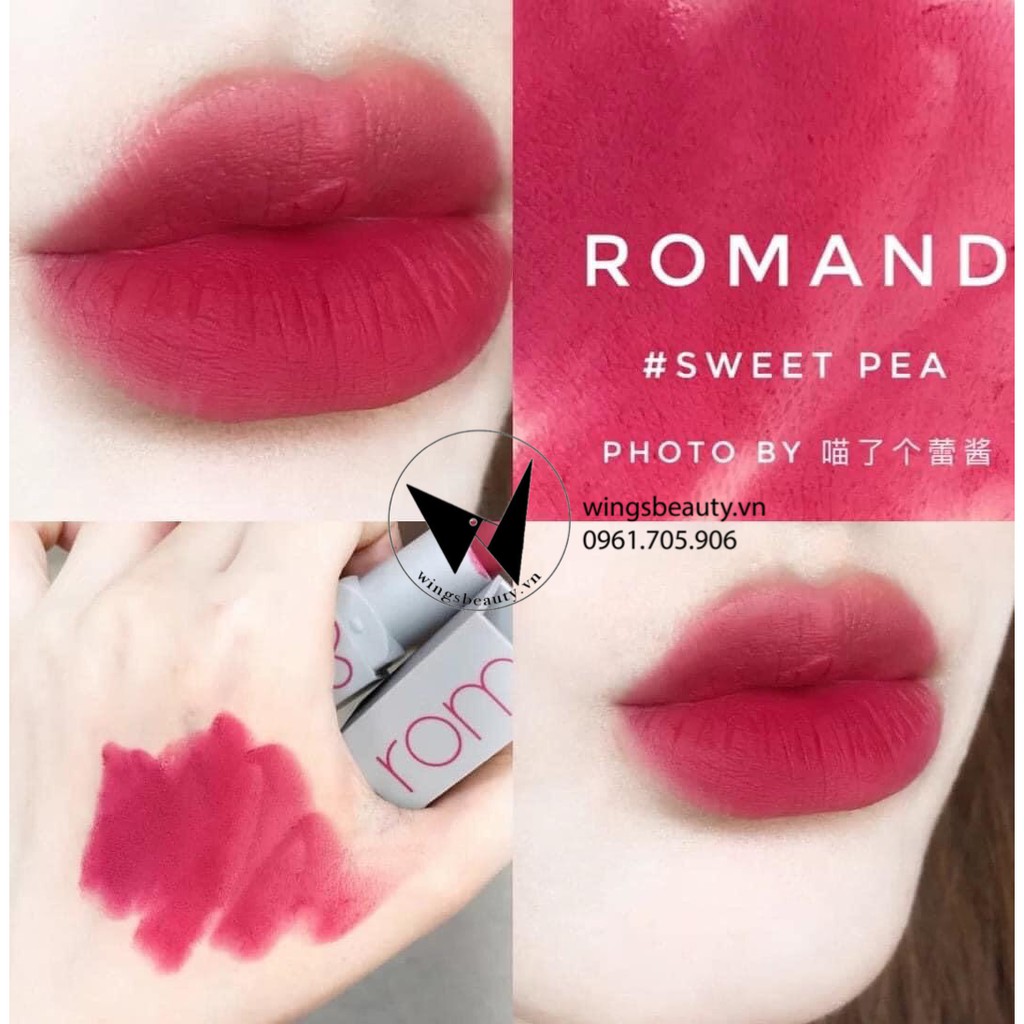 MUA 1 TẶNG 1 Sample - Son thỏi ROMAND Zero Matte Lipstick