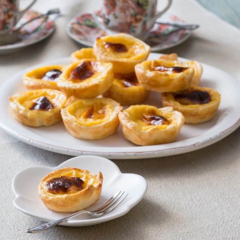 Đế bánh tart trứng và kem trứng, kem phô mai mini