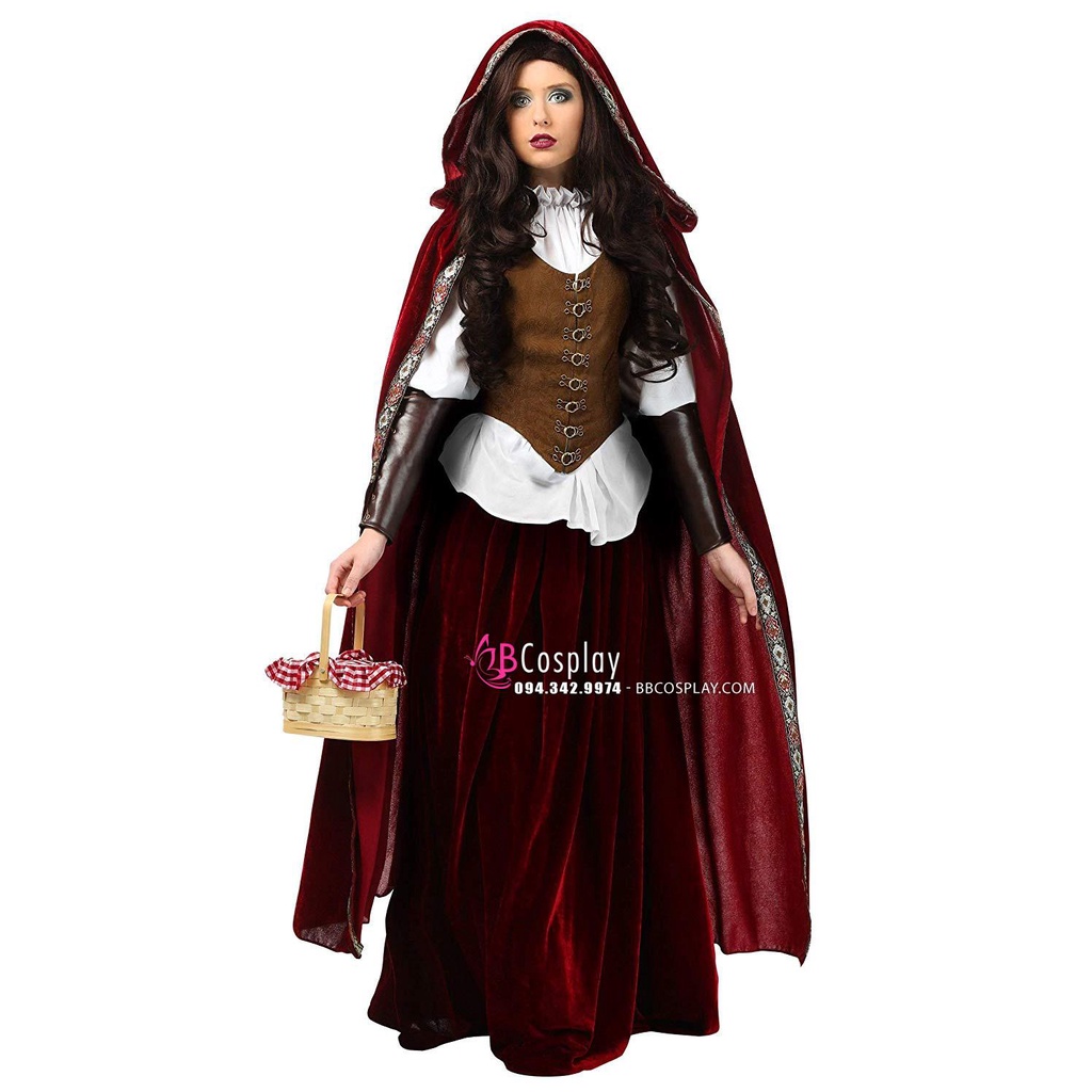 Trang Phục Quàng Khăn Đỏ Điện Ảnh Little Red Riding Hood - Trang Phục Cosplay - 10256