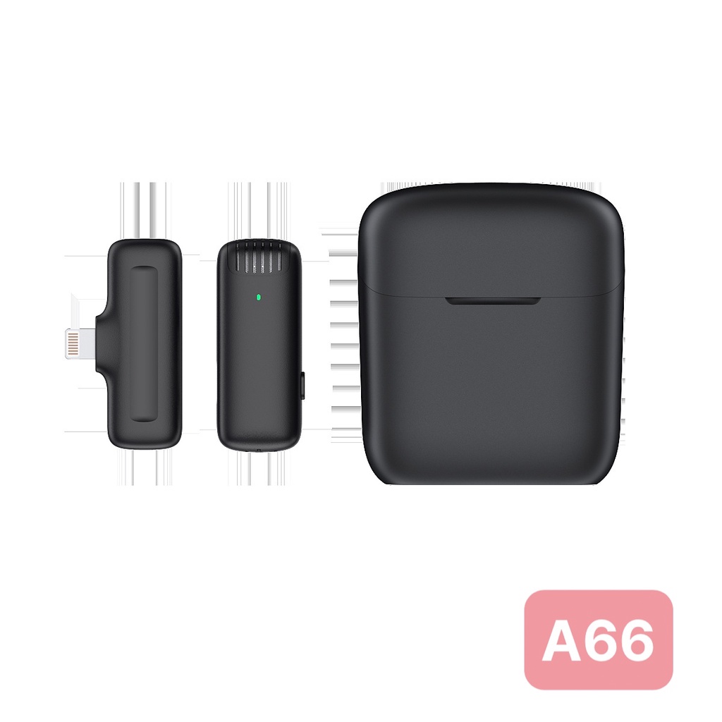 Micro Không Dây Cài Áo Kèm Hộp Sạc A66