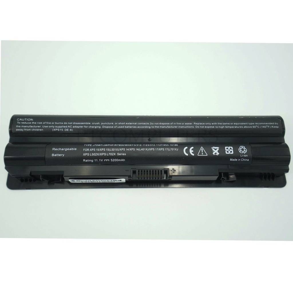 Pin Laptop Dell XPS14 L401X 15 L501x L502x L521x 17 L701x L702x J70W7, JWPHF, R795X, WHXY3