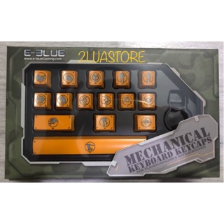 Set keycap Gold Eblue 15 phím chuyên cho các game FPS và battle royale như PUBG, Fortnite, Đột kích,... E-blue Gaming