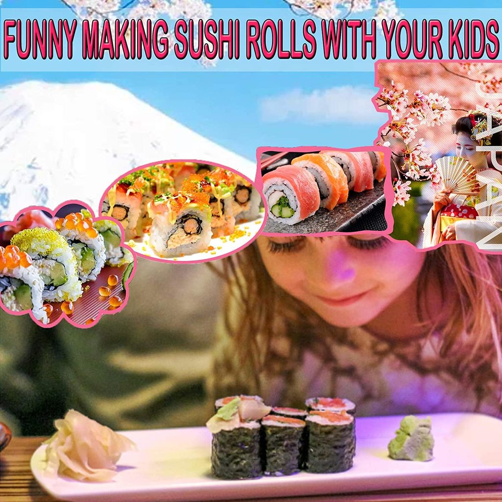 Bộ Dụng Cụ Làm Sushi Và Dụng Cụ Cuộn Sushi Tiện Dụng Cho Người Mới Bắt Đầu DIY